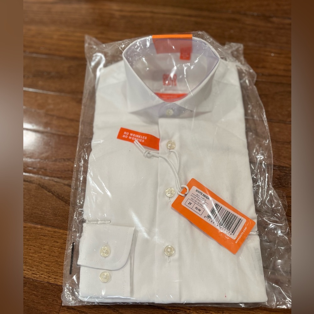 NWT Toddler Boys White Button Down Shirt